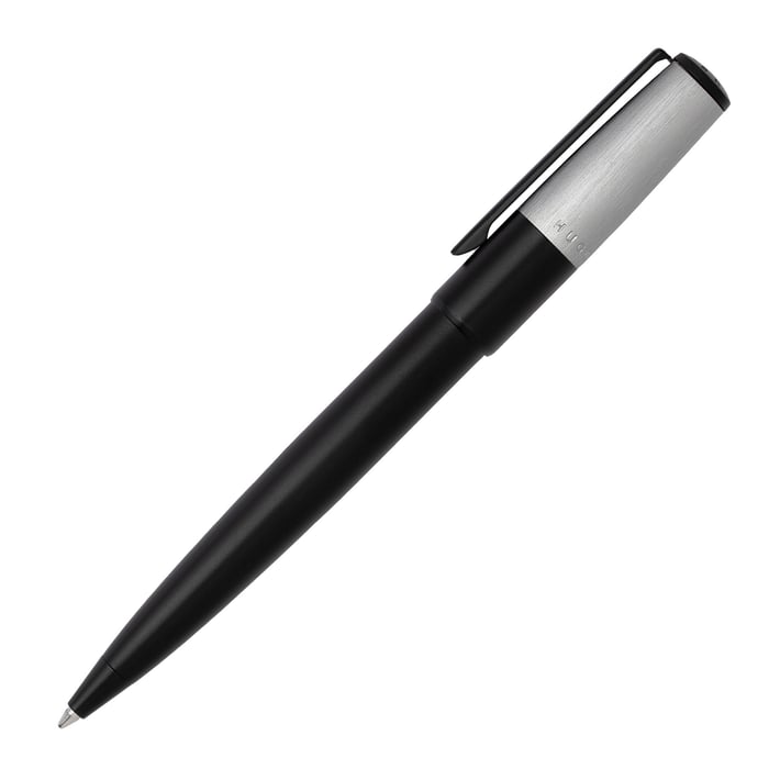 Hugo Boss Химикалка Gear Minimal, черно-сребриста
