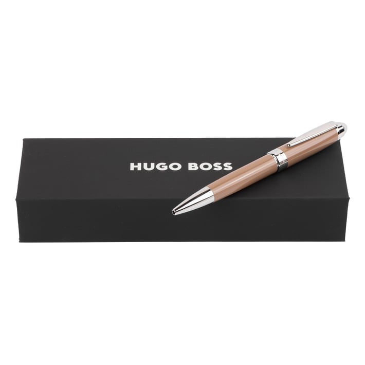 Hugo Boss Химикалка Icon, хром, карамел