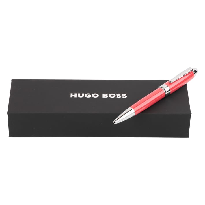 Hugo Boss Химикалка Icon, хром, корал