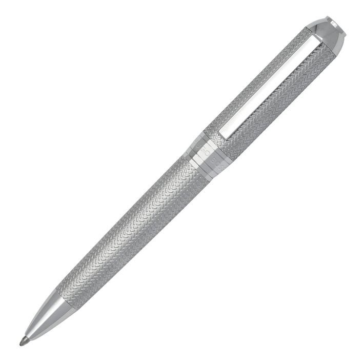 Hugo Boss Химикалка Elemental, в кутия, сребриста