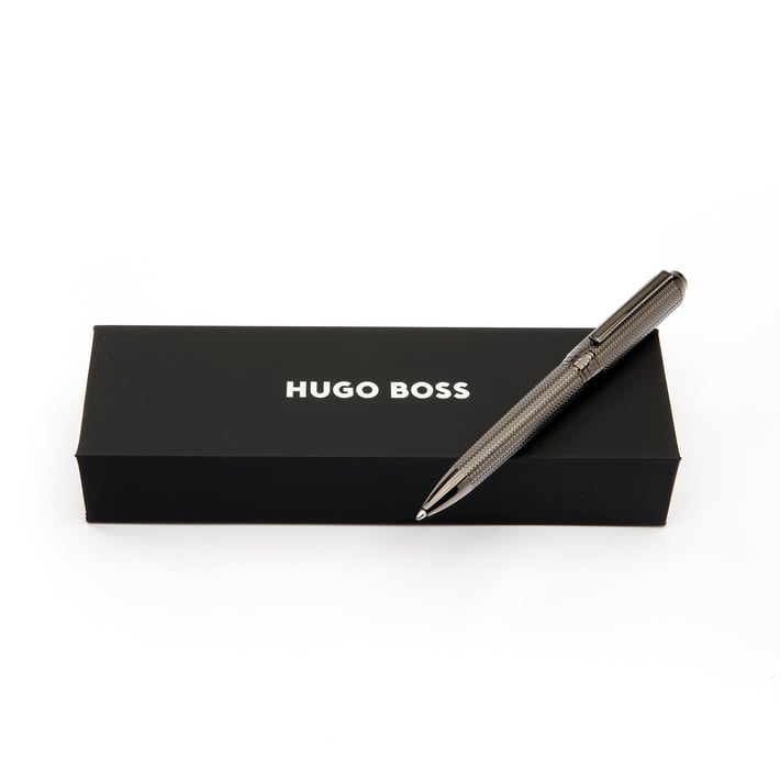 Hugo Boss Химикалка Elemental, в кутия, хром