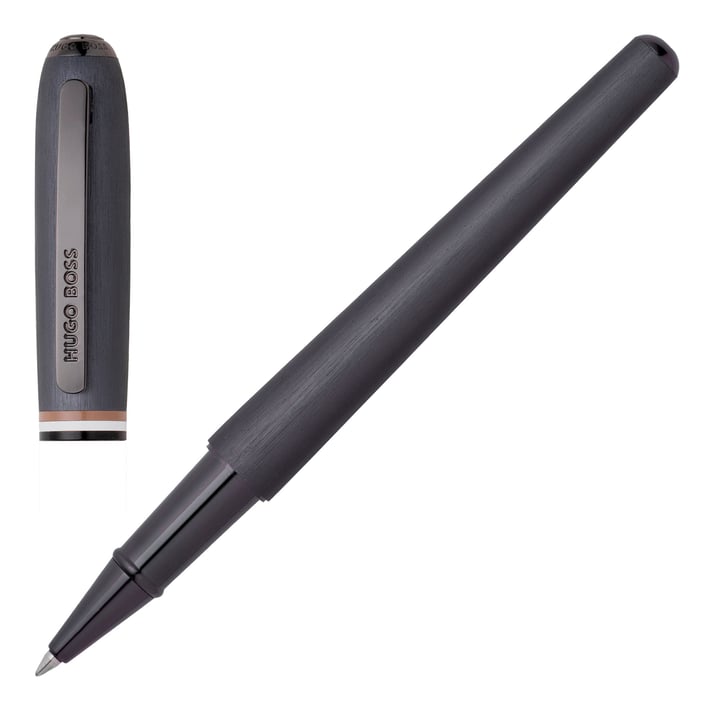 Hugo Boss Ролер Contour Iconic, в кутия, тъмносив