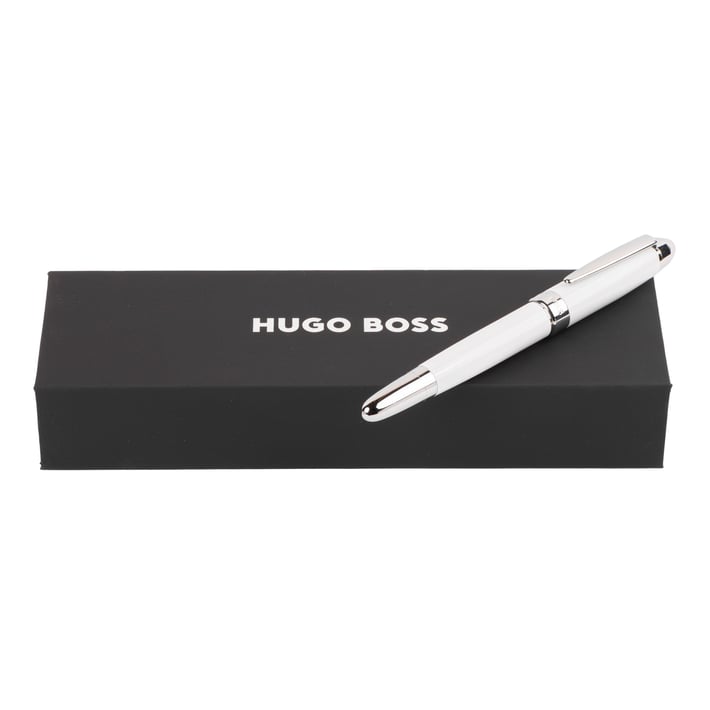 Hugo Boss Ролер Icon, хром, бял