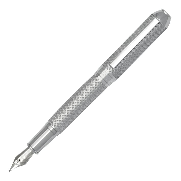 Hugo Boss Писалка Elemental, в кутия, сребриста