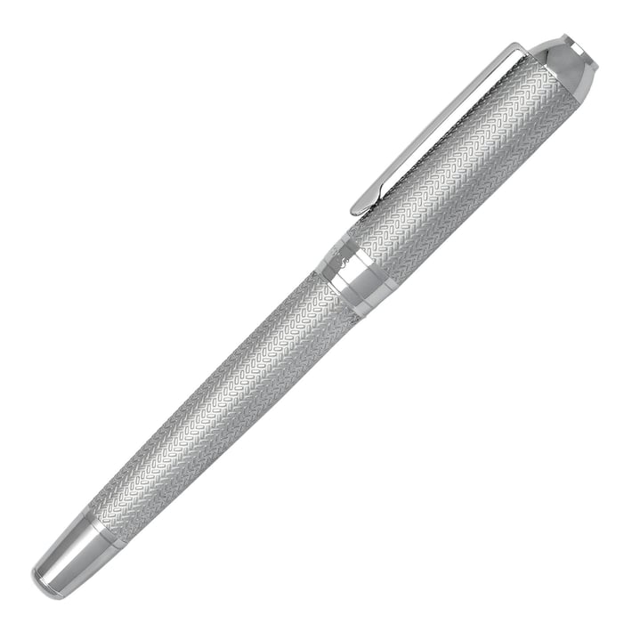 Hugo Boss Писалка Elemental, в кутия, сребриста
