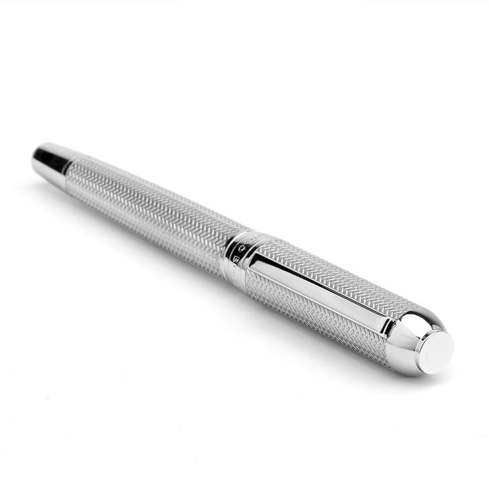Hugo Boss Писалка Elemental, в кутия, сребриста