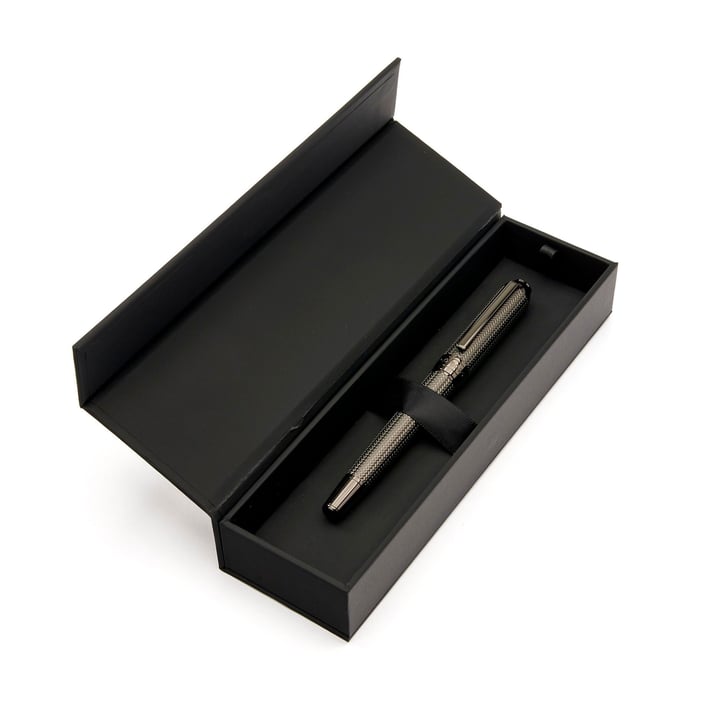 Hugo Boss Писалка Elemental, в кутия, хром
