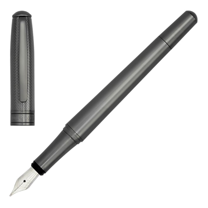 Hugo Boss Писалка Essential Metal, в кутия, хром