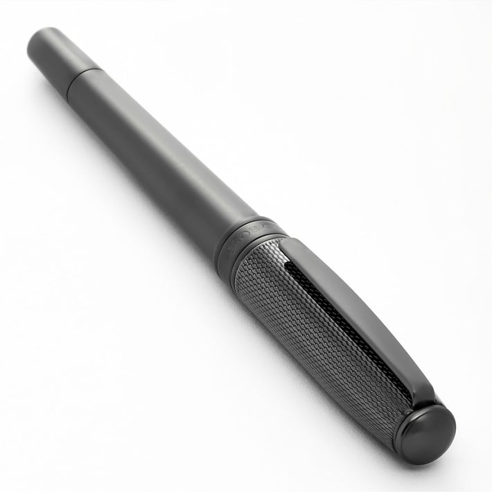 Hugo Boss Писалка Essential Metal, в кутия, хром