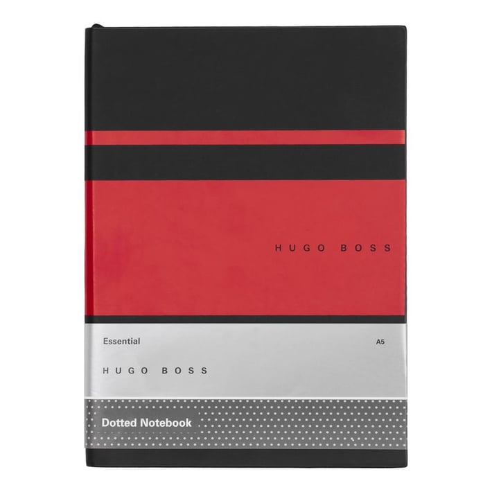 Hugo Boss Тефтер Essential Gear Matrix, на точки A5, червен