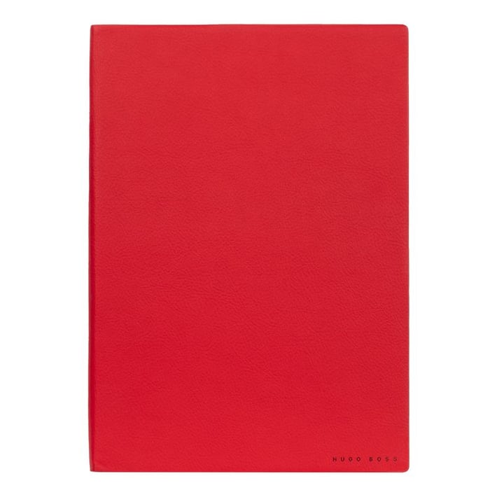 Hugo Boss Тефтер Essential Storyline, бели листове, B5, червен