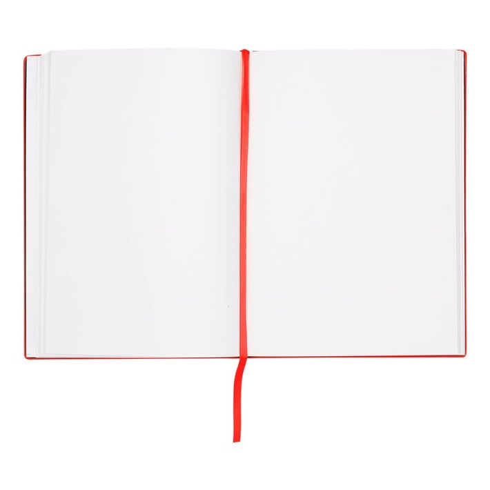 Hugo Boss Тефтер Essential Storyline, бели листове, A5, червен