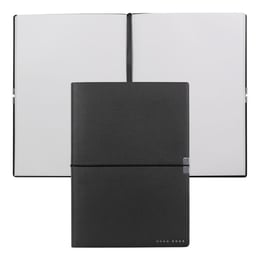 Hugo Boss Тефтер Elegance Storyline, бели листове, A5, черен