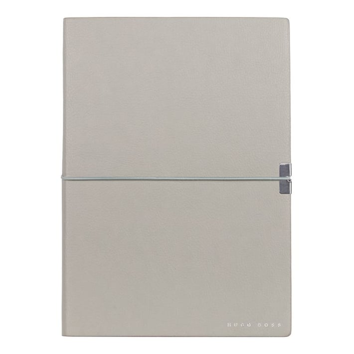Hugo Boss Тефтер Elegance Storyline, бели листове, A5, сив