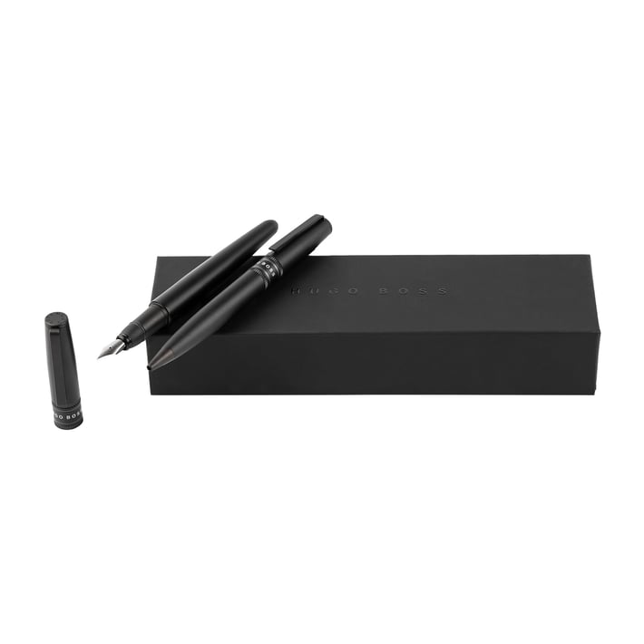 Hugo Boss Комплект химикалка и писалка Illusion Gear, черни