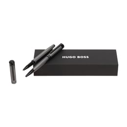 Hugo Boss Комплект химикалка и ролер Filament, в кутия, сребристи