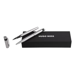 Hugo Boss Комплект ролер и химикалка Loop Diamond, хром