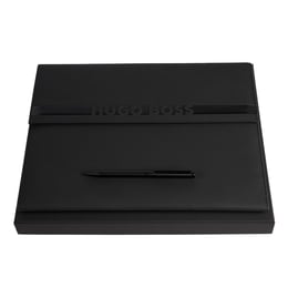 Hugo Boss Комплект химикалка и конферентна папка Cloud Matte, А4, черни
