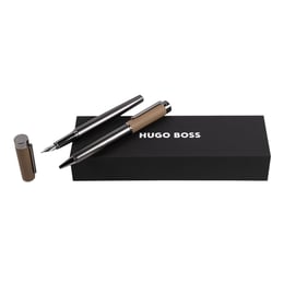 Hugo Boss Комплект химикалка и писалка Corium, карамел