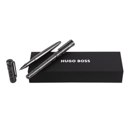 Hugo Boss Комплект химикалка и писалка Craft Gun, тъмносиви