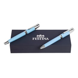 Festina Комплект писалка и химикалка Classicals Chrome, светлосини
