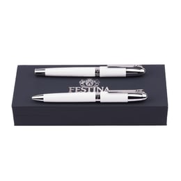 Festina Комплект писалка и химикалка Classicals Chrome, бели