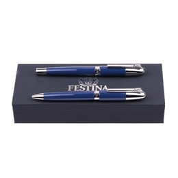 Festina Комплект писалка и химикалка Classicals Chrome, сини