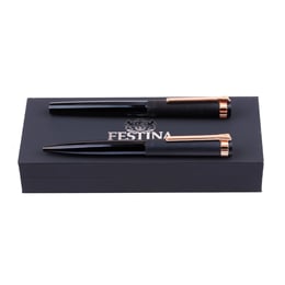 Festina Комплект химикалка и портфейл Prestige, в кутия, тъмносини