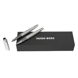 Hugo Boss Комплект писалка и ролер Elemental, сребристи