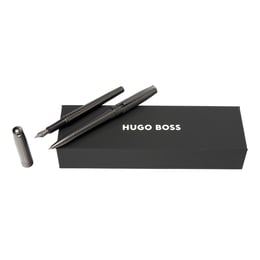 Hugo Boss Комплект писалка и химикалка Essential Metal, хром