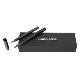 Hugo Boss Комплект писалка и химикалка Rive, хром