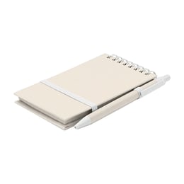 More Than Gifts Комплект тефтер и химикалка Mito, A6, от рециклиран картон, бели