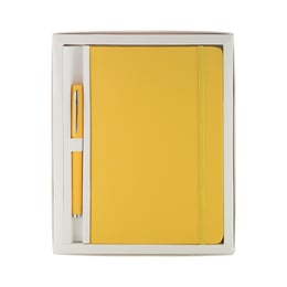 Cool Комплект тефтер и химикалка Marden, А5, жълти