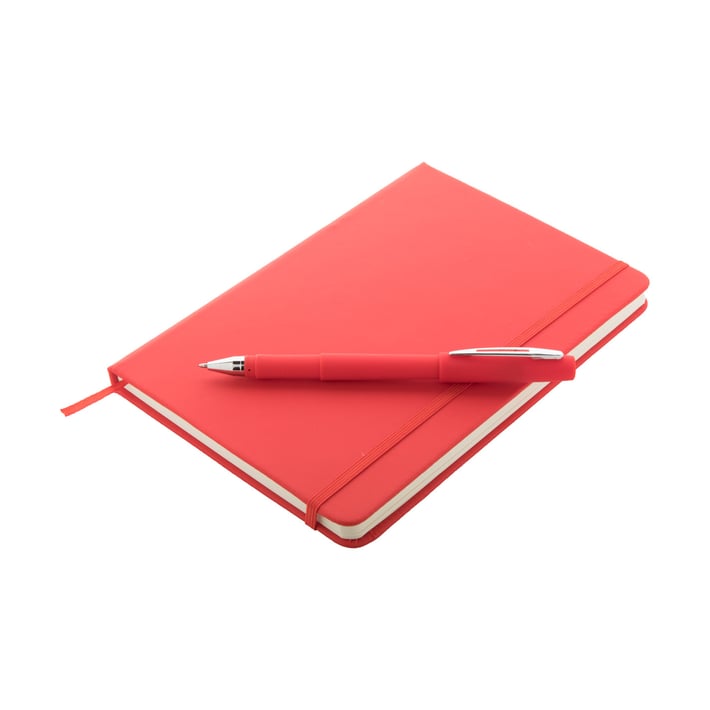 Cool Комплект тефтер и химикалка Marden, А5, червени