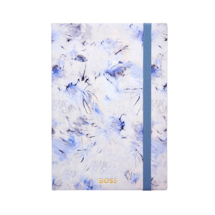 Hugo Boss Тефтер Tie-Dye Flower, A5, на редове, лилав