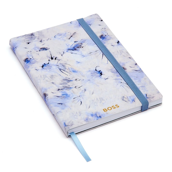 Hugo Boss Тефтер Tie-Dye Flower, A5, на редове, лилав