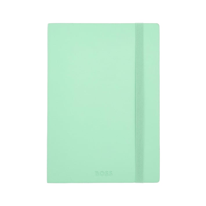 Hugo Boss Тефтер Pastel Classic, A5, на редове, светлозелен