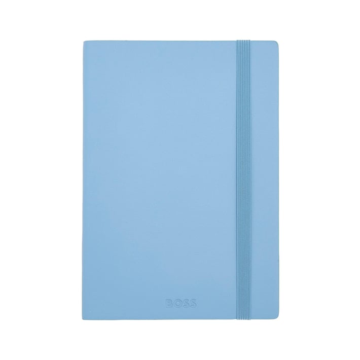 Hugo Boss Тефтер Pastel Classic, A5, на редове, светлосин