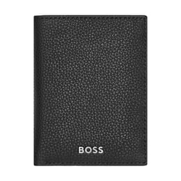 Hugo Boss Калъф за карти Classic Grained, с 16 отделения, черен