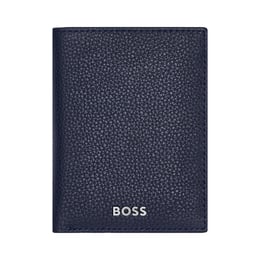 Hugo Boss Калъф за карти Classic Grained, с 8 отделения, тъмносин