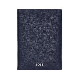 Hugo Boss Калъф за паспорт Classic Grained, тъмносин