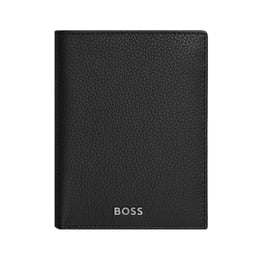 Hugo Boss Калъф за карти и монети Classic Grained, черен