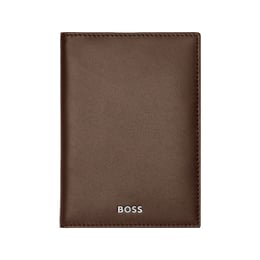 Hugo Boss Калъф за паспорт Classic Smooth, кафяв