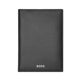 Hugo Boss Калъф за паспорт Classic Smooth, черен