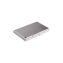 Durable Кутия за визитки, двойна, алуминиева, сива
