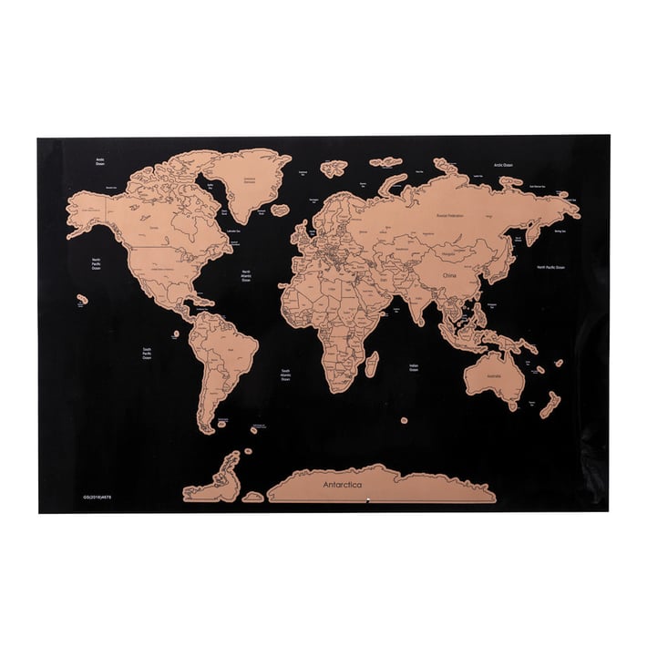 Карта на света Palsy, ламинирана, 43 х 28.5 cm