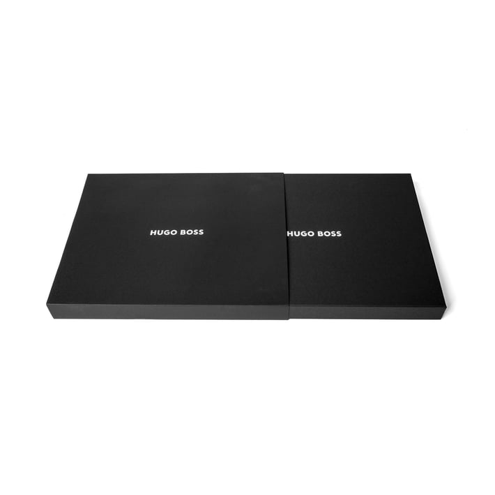 Hugo Boss Папка Arche, A4, с цип, черна