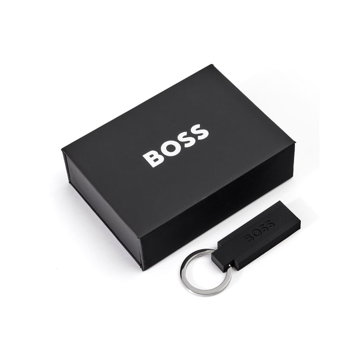 Hugo Boss Ключодържател Edge Iconic, черен