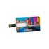 USB флаш памет Credit Card, USB 2.0, 8 GB, без лого, бяла