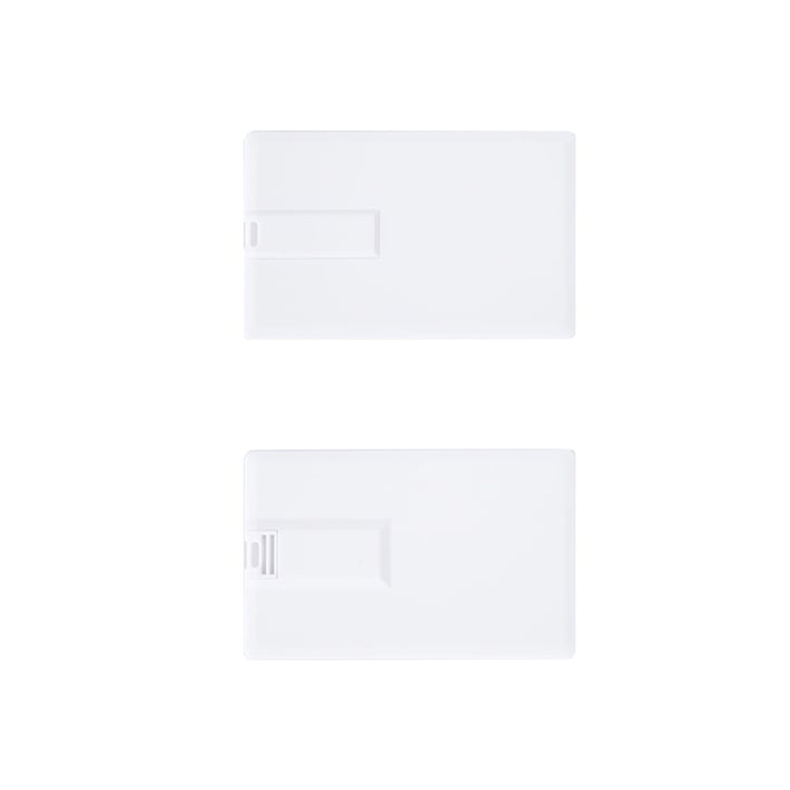 USB флаш памет Credit Card, USB 2.0, 8 GB, без лого, бяла